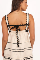 Jeanie Midi Dress - Natural