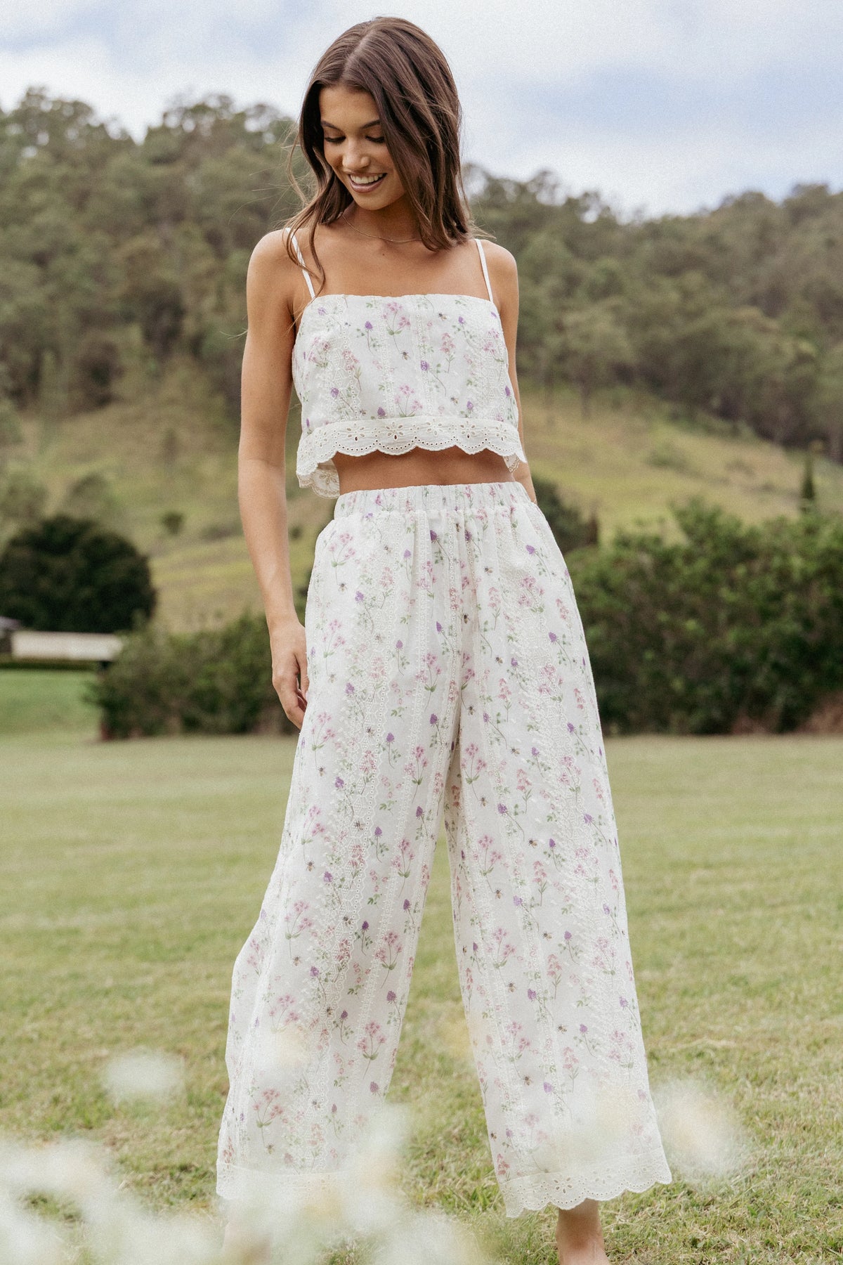 Alison Two Piece Set - Pink Floral