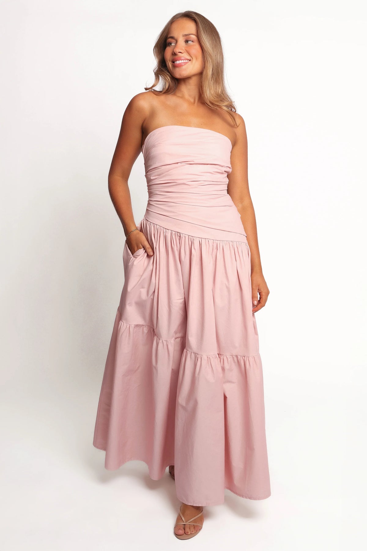 Blanche Strapless Maxi Dress - Orchid