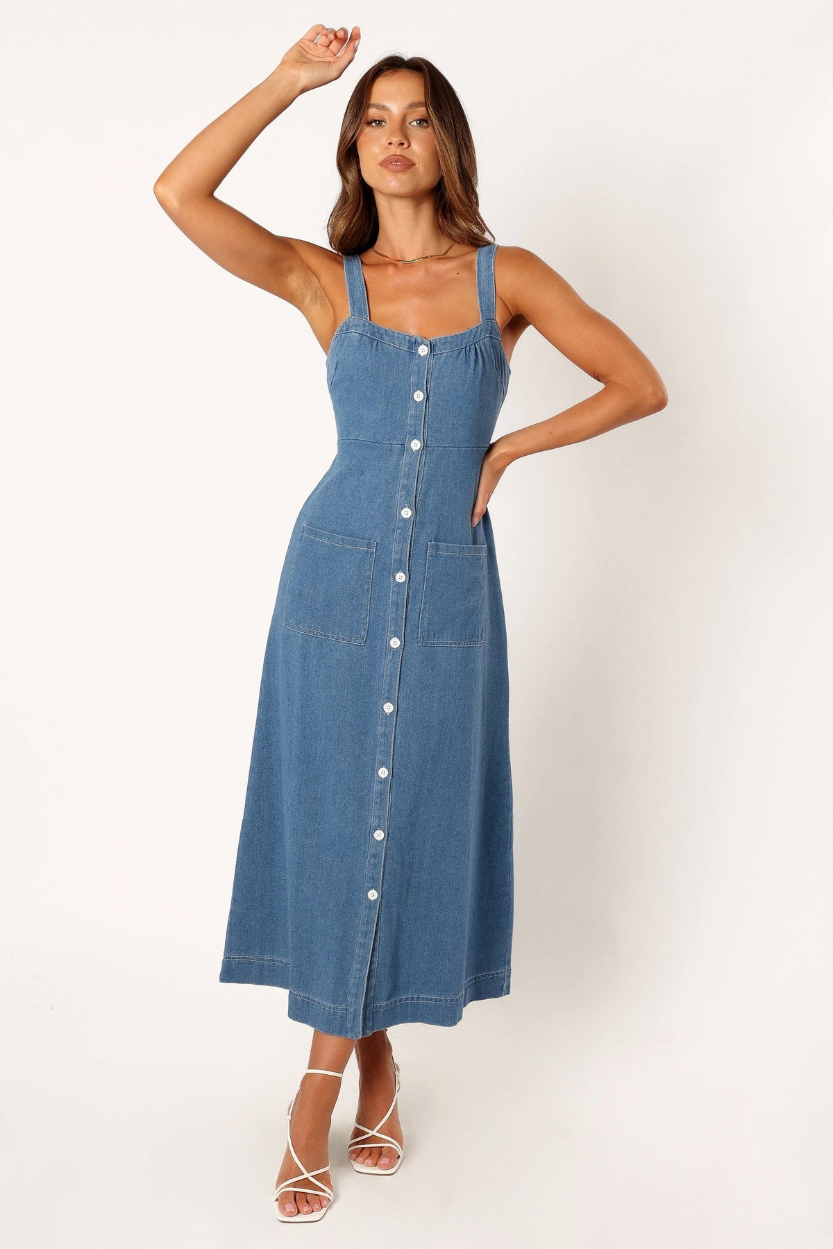Bettie Midi Dress - Denim