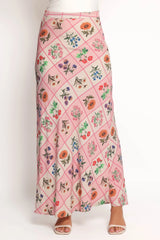Brinley Maxi Skirt - Flora Tile