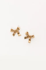 Myra Bow Earrings - Gold
