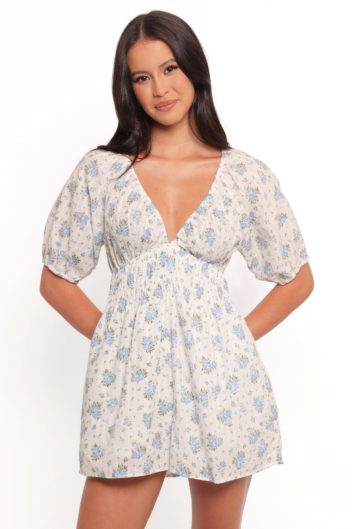 Ashio Romper - Blue Floral