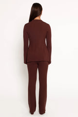 Adrienne Knit Pant - Chocolate