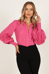 Bettina Shirt - Fuchsia