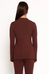 Adrienne Knit Top - Chocolate