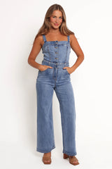 Edan Denim Jumpsuit - Denim