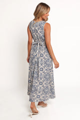 Elysia Midi Dress - Azalea Mosaic