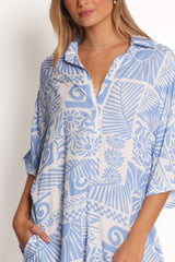 Ellisa Romper - Blue Floral