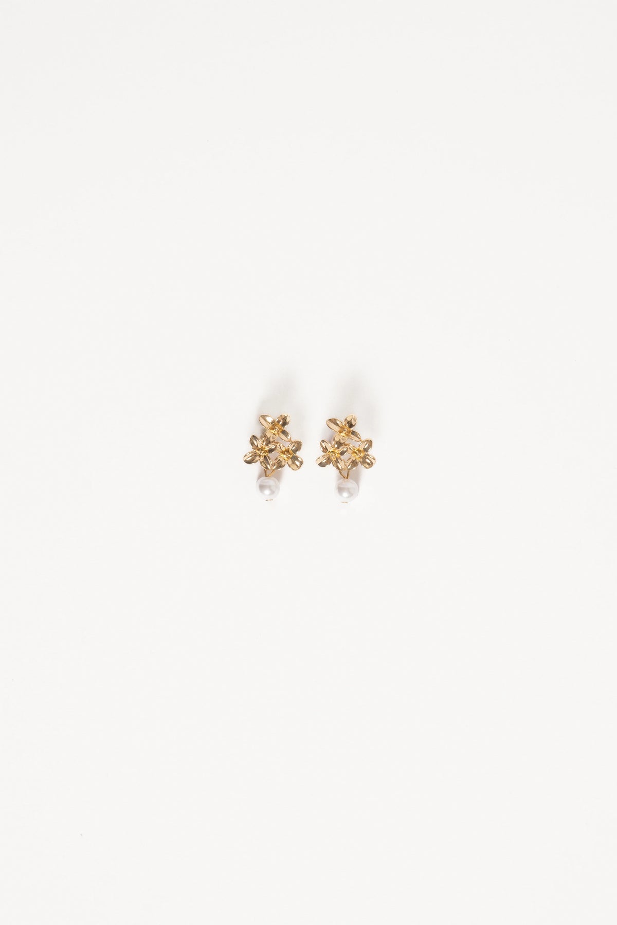 Amani Earrings - Gold/Pearl