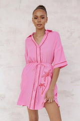 Fabiola Mini Dress - Pink