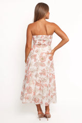 Calantha Maxi Dress - Pink Floral