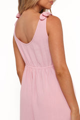 Ayla Linen Jumpsuit - Pale Pink