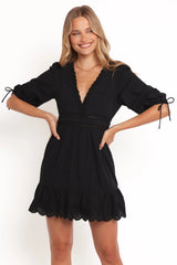 Estella Mini Dress - Black