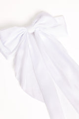Grace Hair Bow - White