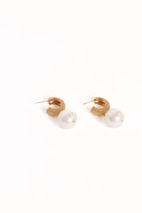 Luciana Earrings - Gold/Pearl
