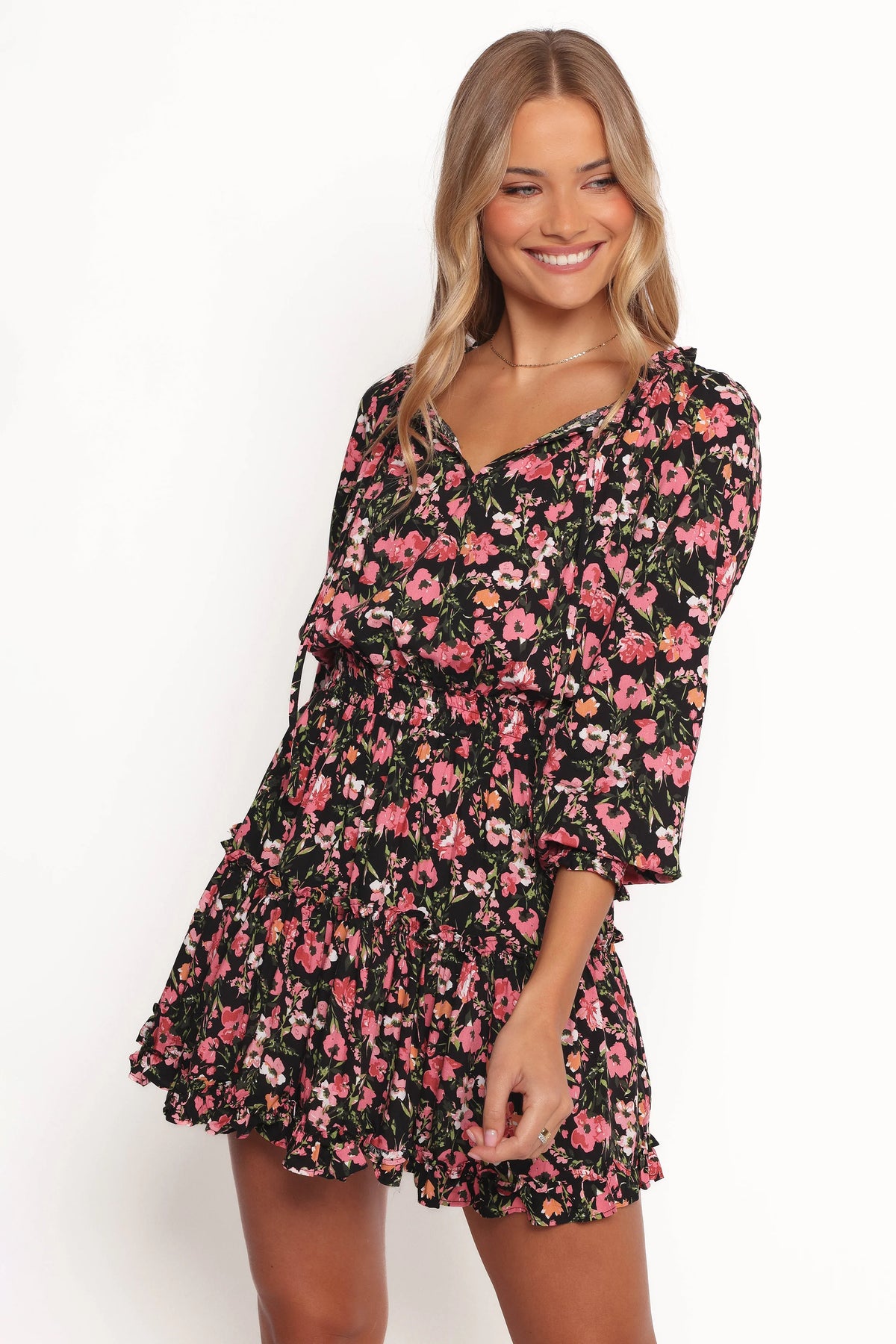 Kealan Dress - Black Floral