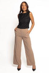 Janaina Open Back Top - Black