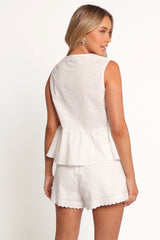 Graciana Short Set - White