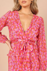 Minelli Pleat Top - Hot Pink