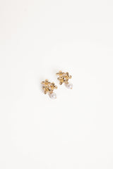Amani Earrings - Gold/Pearl